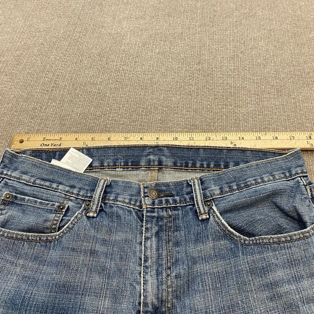 Levis 559 Jeans Mens 34x29 Hemmed Blue Baggy Distressed Relaxed Straight Denim